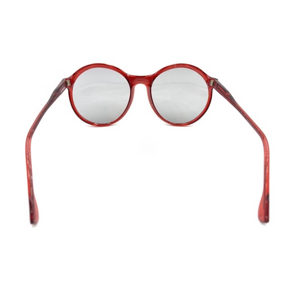 Corning Vintage 4081M Translucent Red Round Sunglasses Gray Lens 70-20 135 Italy - Picture 5 of 12